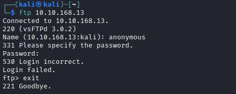 ftp anonymous login