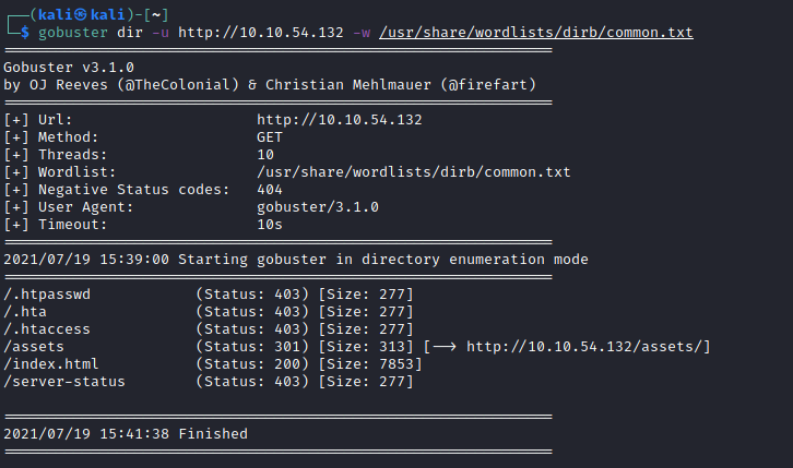 Gobuster Enumeration
